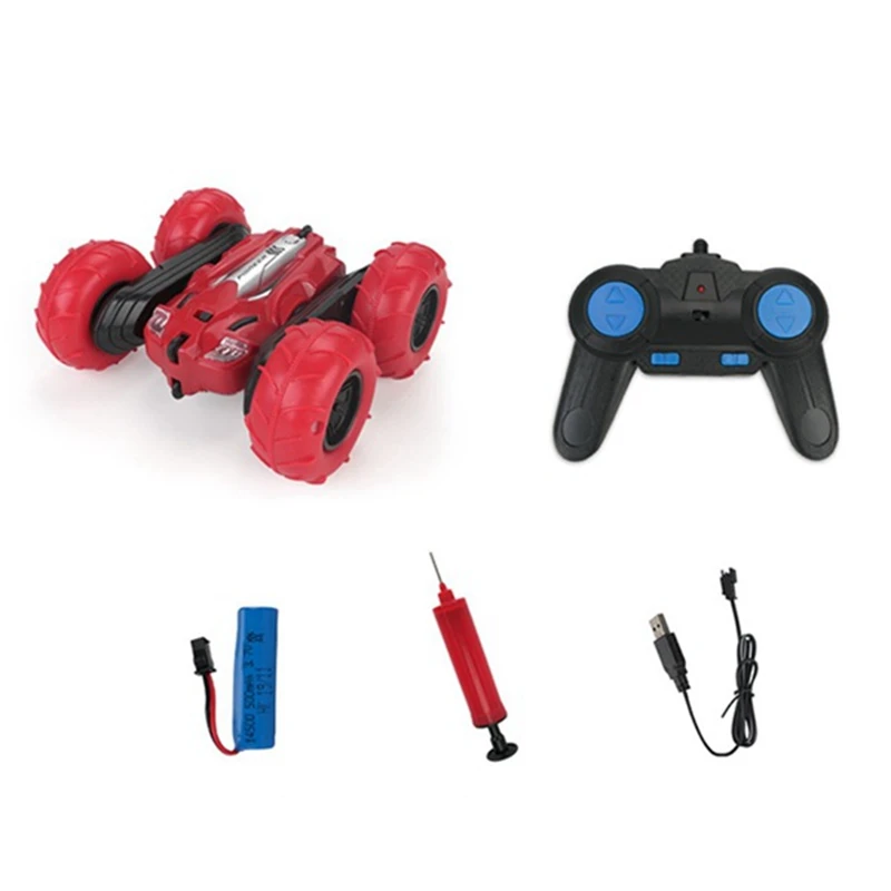 

360 Degrees Rotating Double Sided 1:24 RC Stunt Car with Light for Kids RC Cars Toys Gifts for Kids