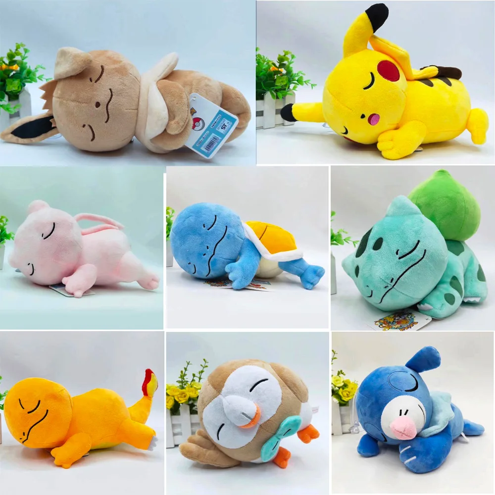 Покемон Новый Иви и Пикачу Squirtle Charmander Venusaur Mewtwo Кукла Мягкие игрушки спящее