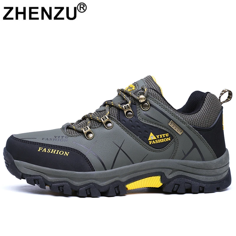 

ZHENZU Men hiking shoes Quality Sneakers autumn boots outdoor Mountaineering Sneaker Male Trekking trainers climbing Shoes