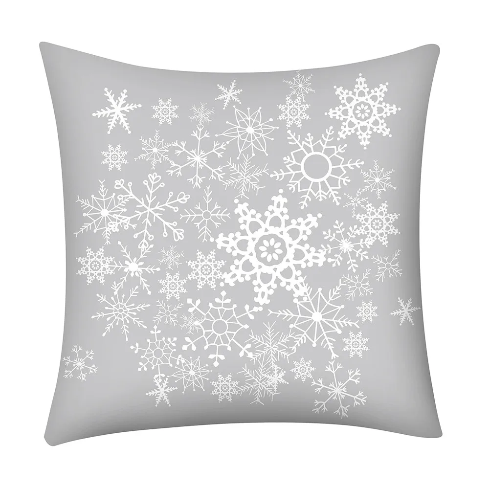 Рождественская наволочка Рождественский северный олень с принтом декоративная