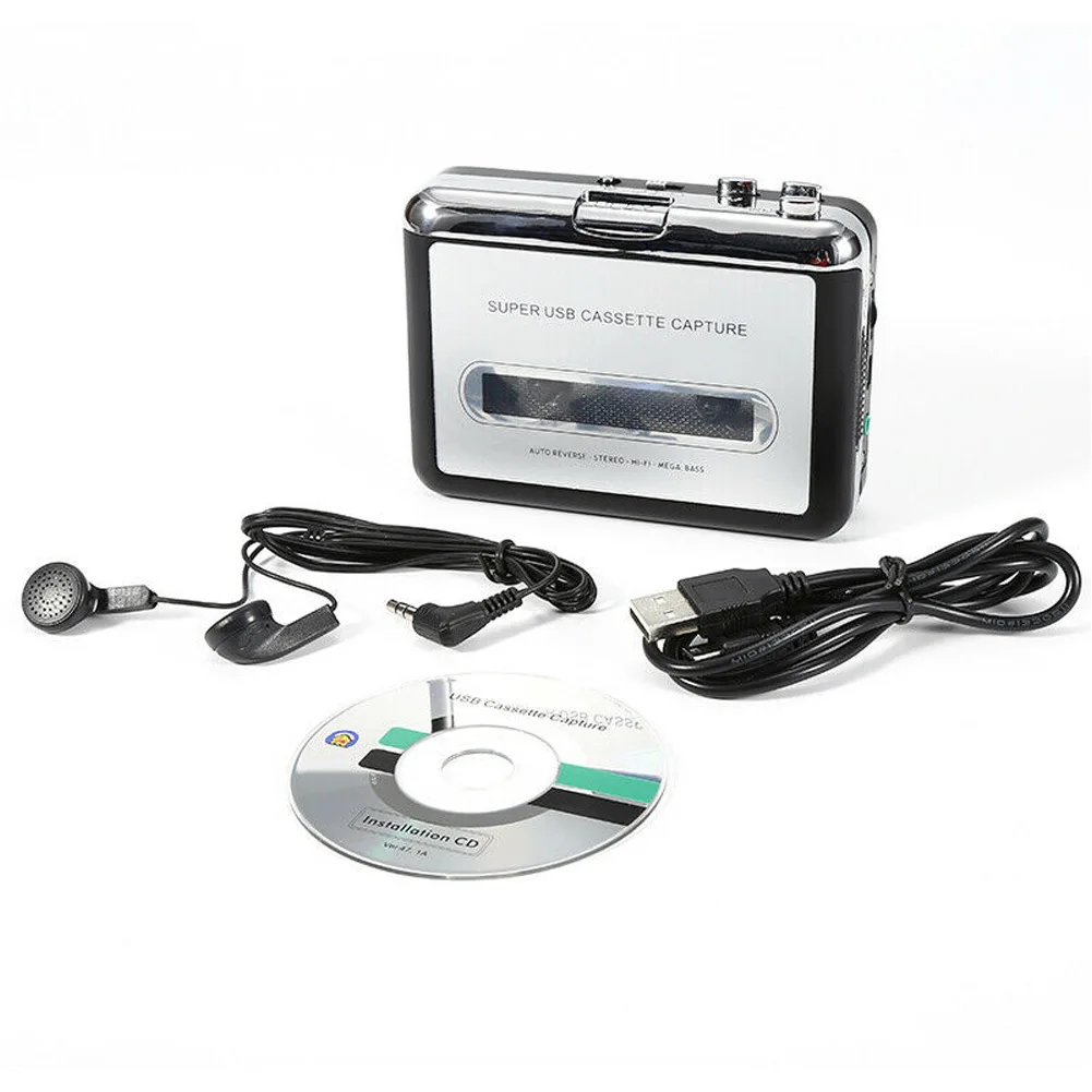Новый горячий USB Кассетный MP3 конвертер захват Портативный Аудио Tape to музыкальный