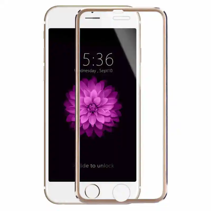 Защитный чехол из закаленного стекла с 3D краями алюминиевый сплав для iPhone 6 6S 7 Plus 5