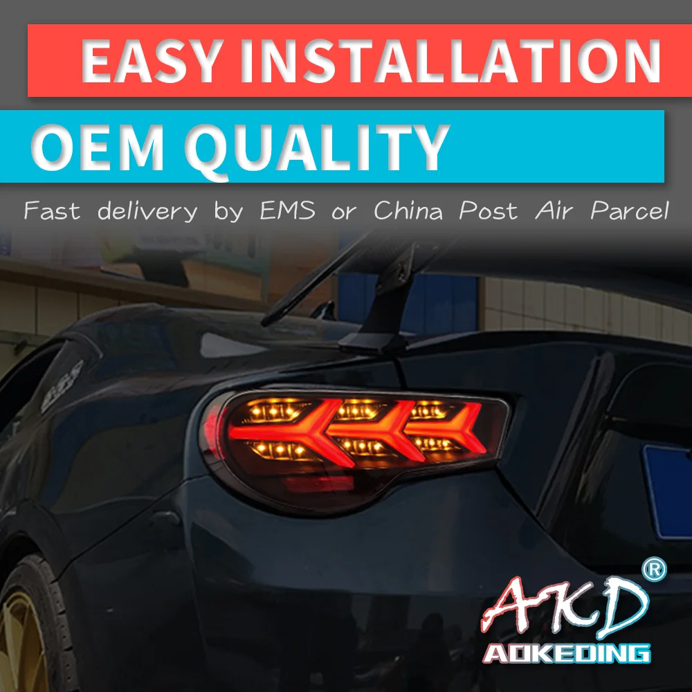 

AKD Car Styling Taillights for Toyota GT86 86 LED Tail Light DRL Tail Lamp Turn Signal Rear Reverse Brake