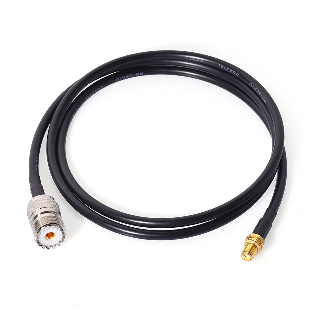 Eightwood SMA мама к UHF SO239 женский кабель RG58 1 м для портативной двухсторонней рации Kenwood