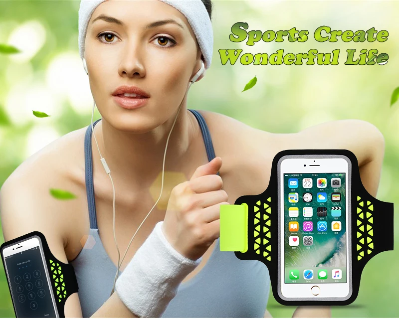 Нарукавник HAISSKY для спортзала, спорта, бега, для iPhone 11 Pro Max X Xs 8 7 6 Plus, лайкра, фитнес-браслет для huawei P30 P20 Lite