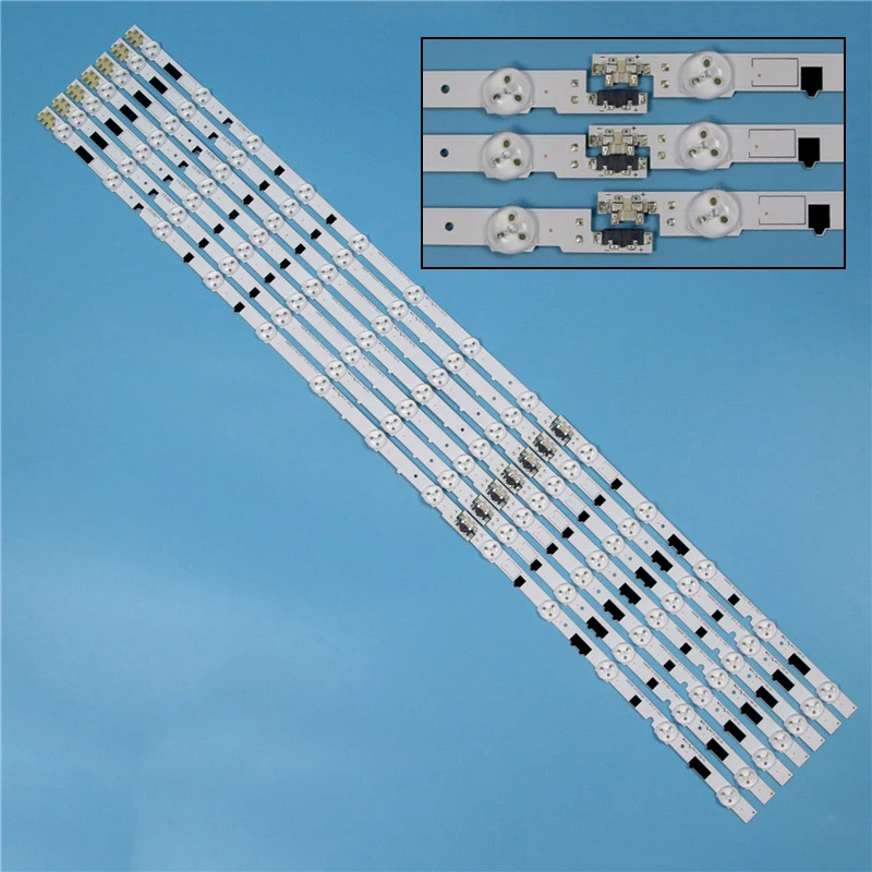 832mm 14 Piece/Set LED Array Bars For Samsung UE40F6400AK UE40F6400AS 40 inches TV Backlight LED Strip Light Matrix Lamps Bands