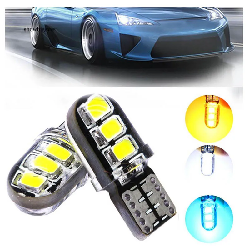 

Белые светодиодсветодиодный лампы T10 W5W 12-SMD 2835 без ошибок, набор лампочек