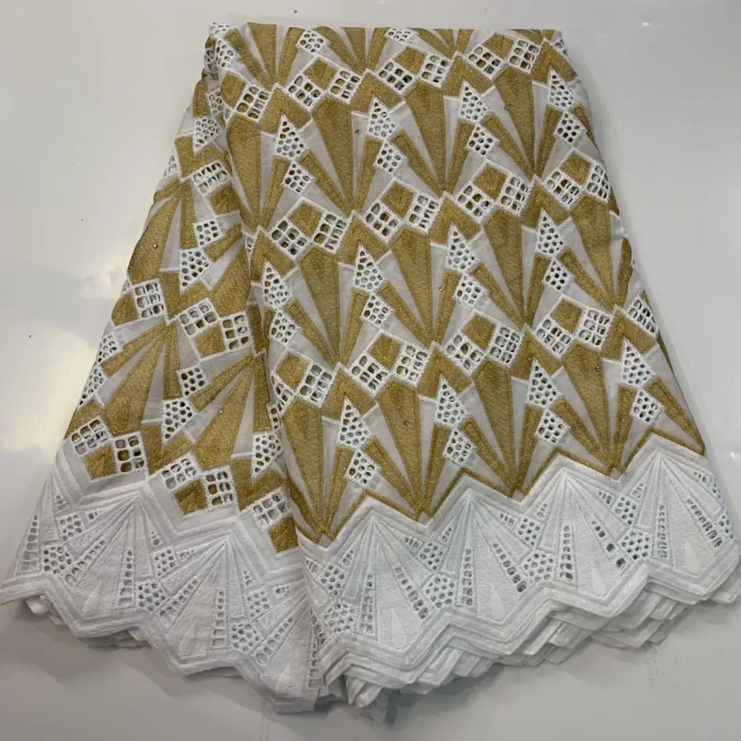 

Hot Selling 100% Cotton African Dry Lace Fabric Nigerian Lace Fabric High Quality Swiss Voile In Switzerland Fast Shipping