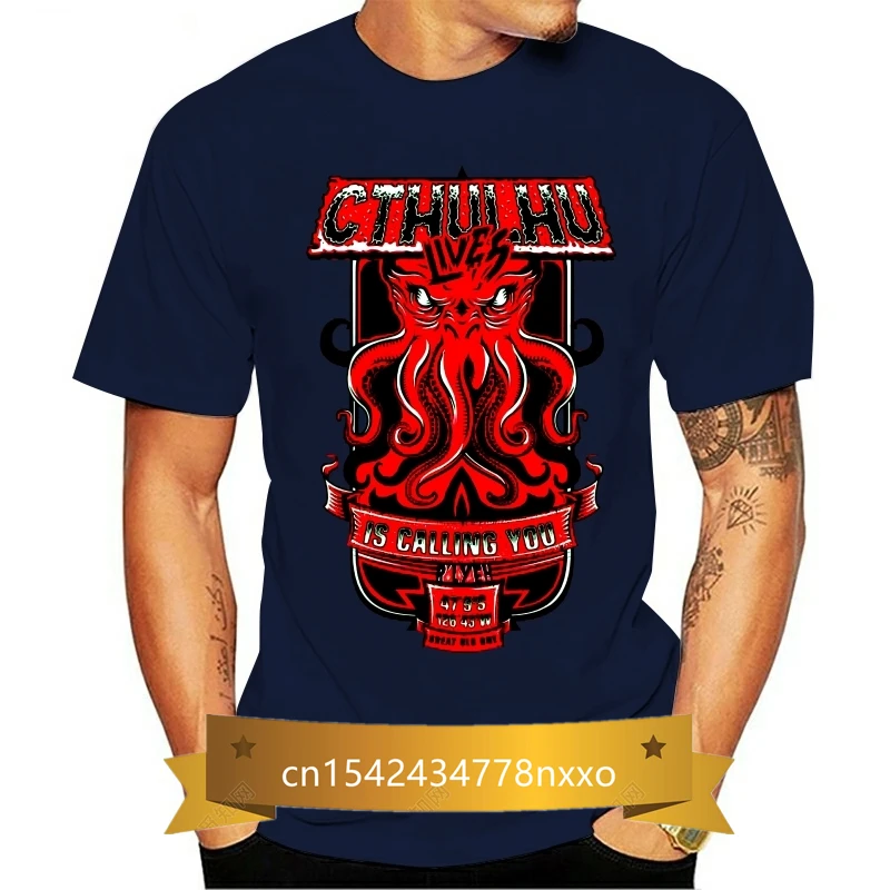 

Cthulhu Gofibaby men's t-shirt 2019 Short Sleeve Cotton T Shirts Man Clothing