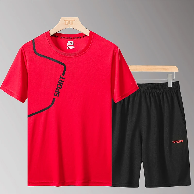 Спортивный костюм мужской повседневный Свитшот и штаны укороченная футболка