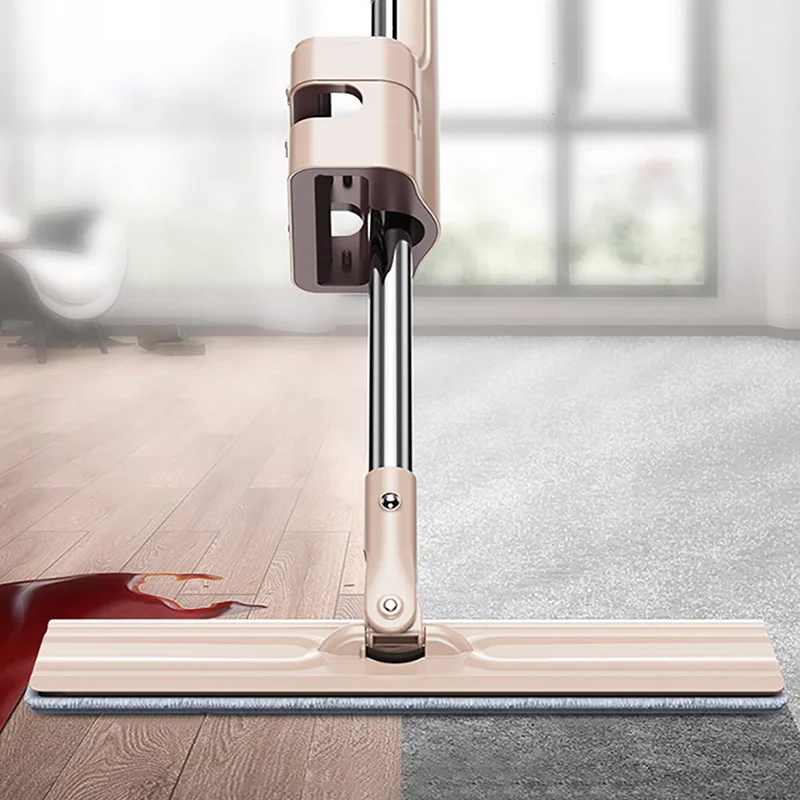 Двойной скребок волшебная Швабра для дома и кухни вращающиеся плоские швабры