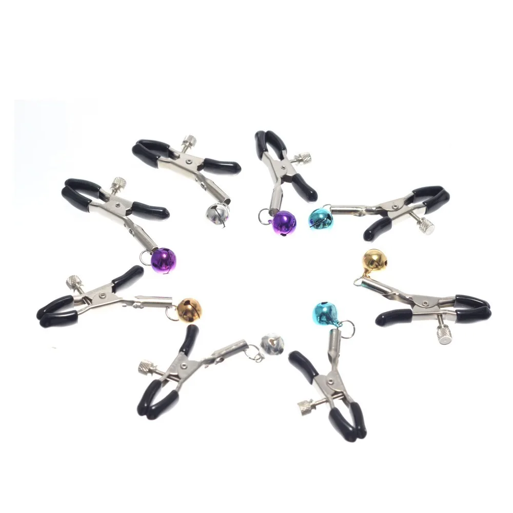 Одна пара с колокольчиком зажимы для сосков ювелирные изделия стимуляция груди