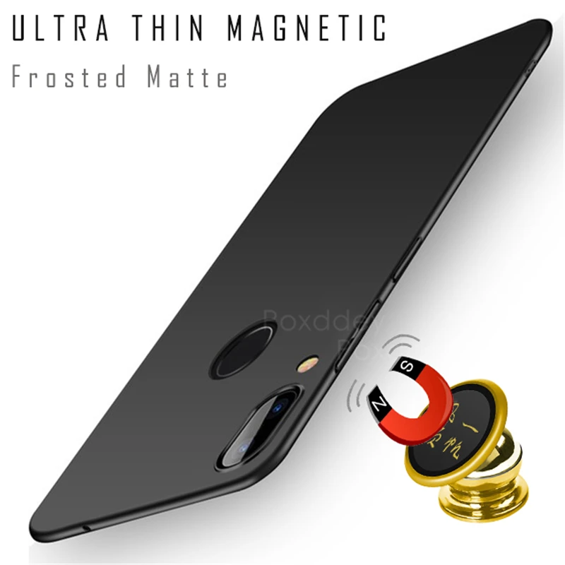 Магнитный матовый чехол для телефона Huawei P20 P30 Pro P40 Honor 8X 9X 10 20 Lite 10i 20s 20e 30 30i 50 60 с защитой.