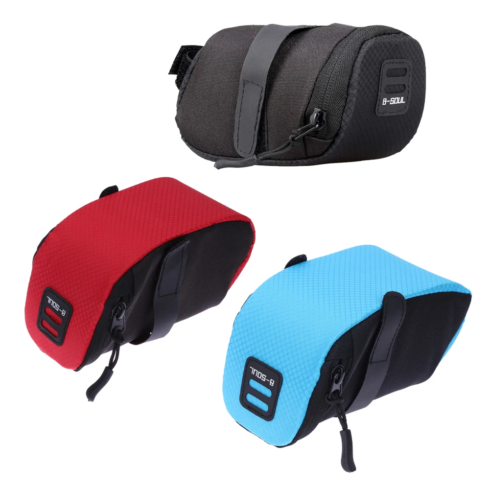 

Nylon Bike Bags Bicycle Waterproof Saddle Bag Cycling Bike Storage Bag Seat Cycling Tail Rear Pouch Bag Saddle Accessories