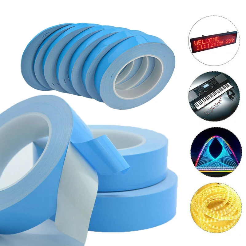 Double-sided thermal adhesive tape, high durability electrical thermal tape for heat press, cooler, radiator, radiator LED light