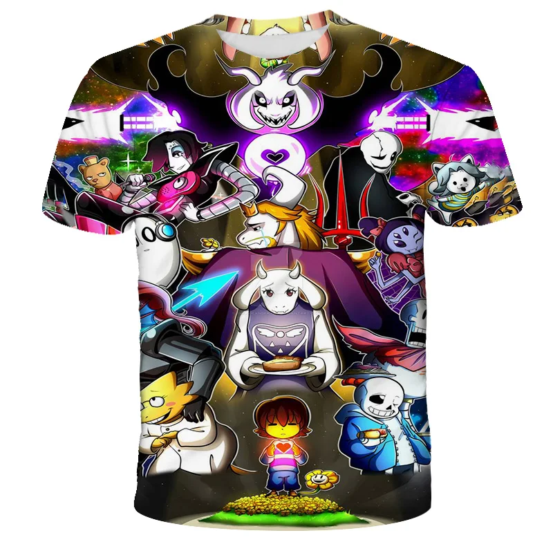 

Summer Fashion Skeleton Brothers T-Shirt Game Legendary Kids 3D Printed Cartoon T-Shirt Boys Girls Children Tops Street Clothing