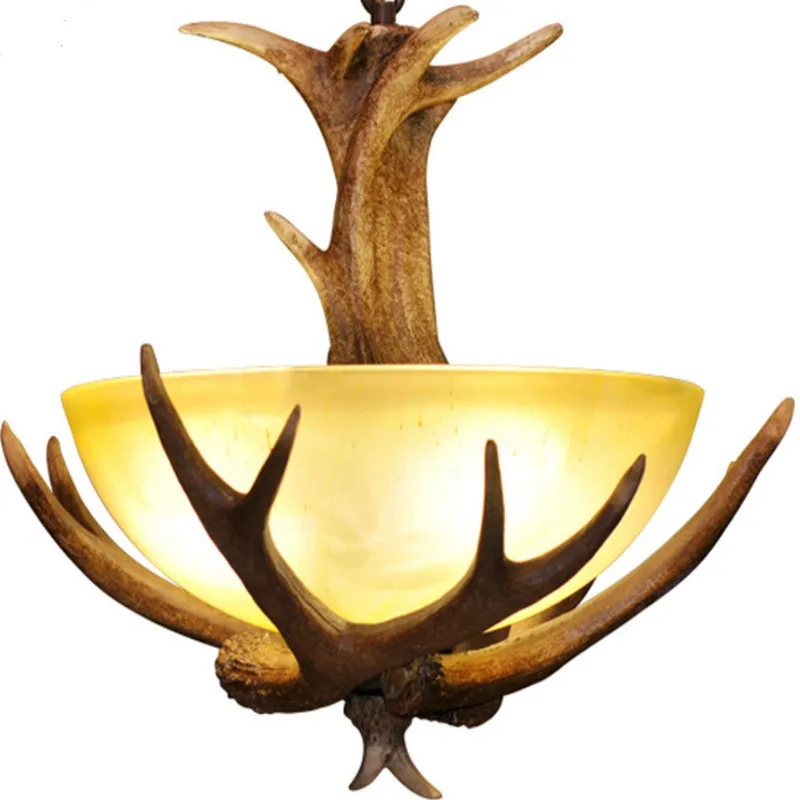 

lighting creative antlers single-head chandelier American style European country bar corridor staircase bedroom lamp corridor