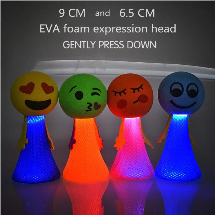 Прыгающая кукла Дети прыгающий мяч игрушки Развивающая игра выражения Push & DownToys