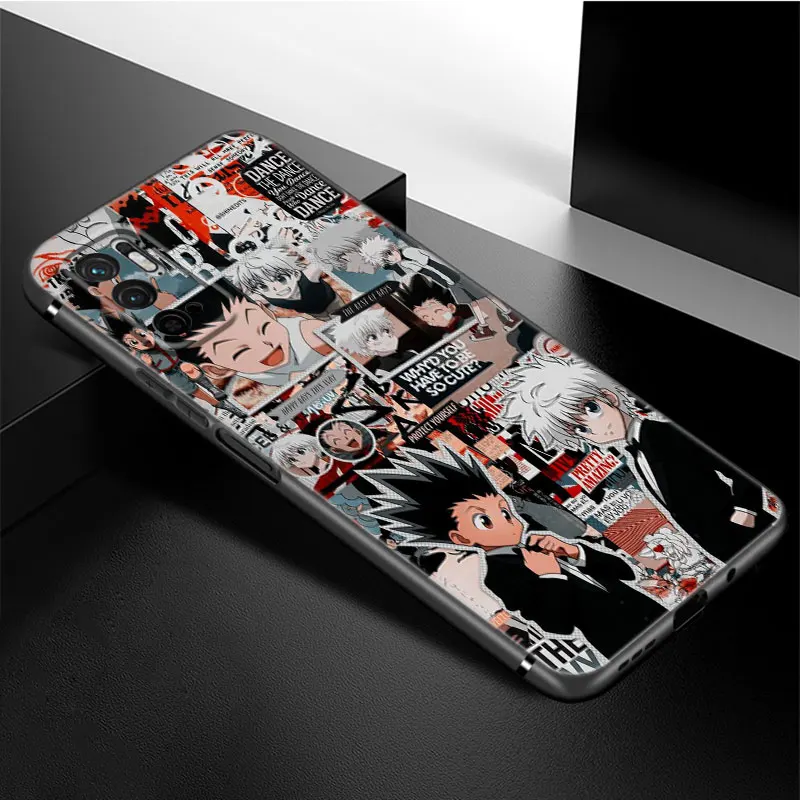Чехол для телефона в стиле аниме Hunter X Xiaomi Redmi Note 11 10 9 8 T Pro 10S 5G 9A 9C 9S мягкий черный