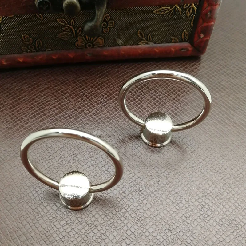 Комплект из 2 предметов Винтаж круглое кольцо мебель дверная ручка для двери