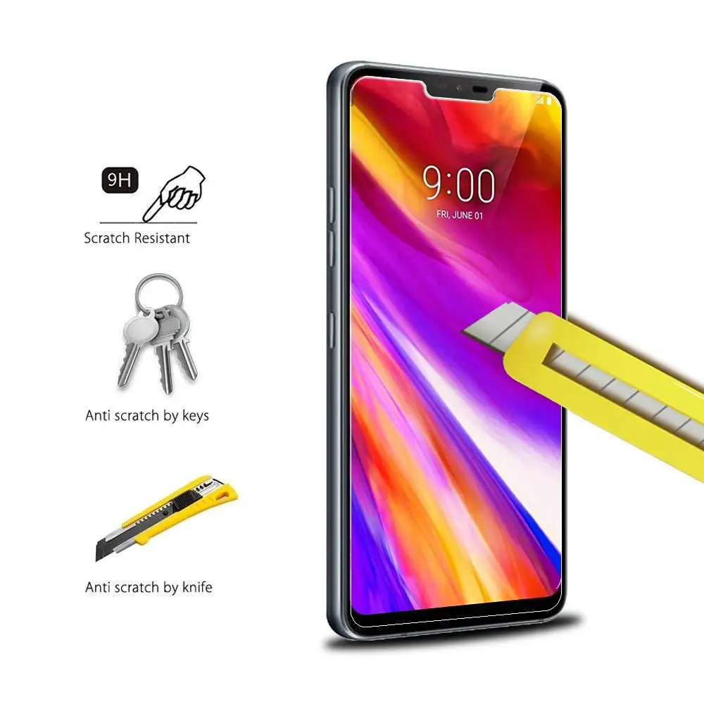 2.5D полное покрытие закаленное стекло для LG V50 G7 PLUS Мощная защита экрана G8 G8S ThinQ/LG