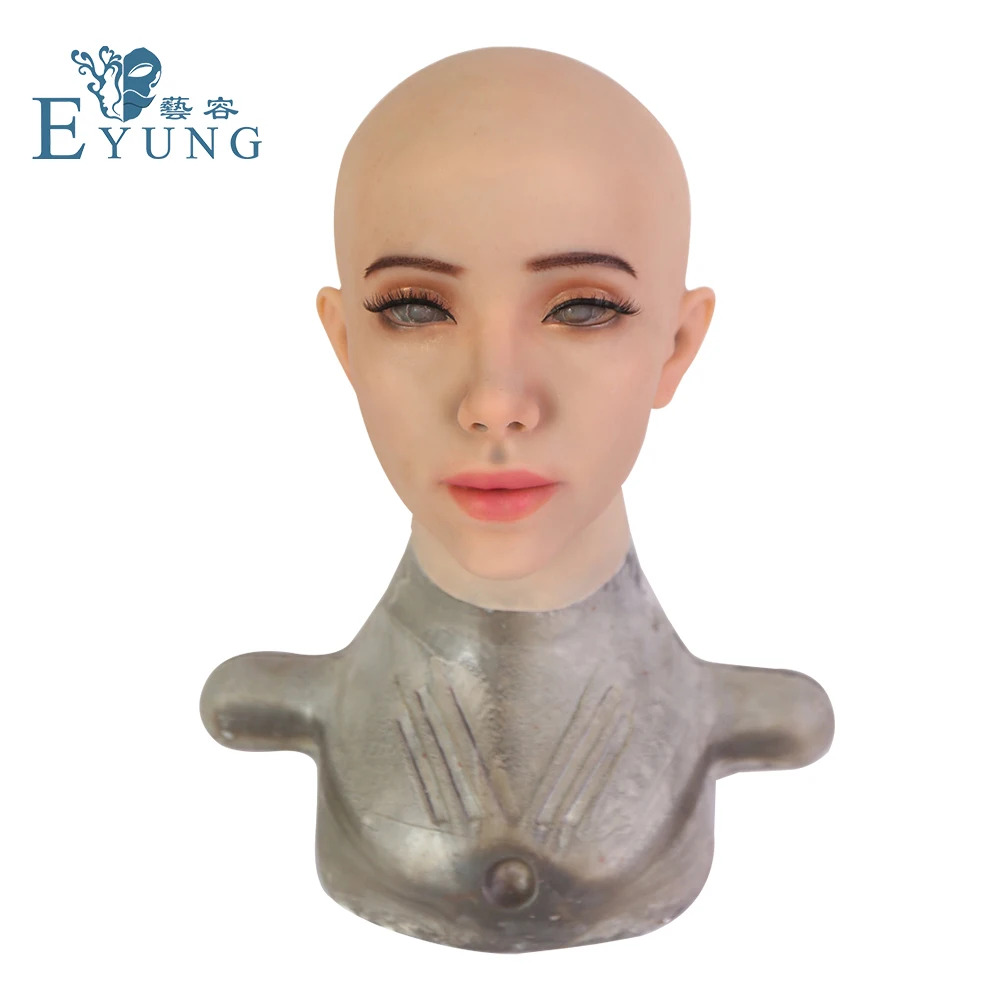 EYUNG, косплей, новинка, Кэти, силиконовая женская маска для мужчин и транссексуалов, кроссдрессер для мужчин, качественная, ручная работа, мягкая силиконовая Реалистичная маска
