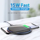 Беспроводное зарядное устройство для быстрой зарядки, 15 Вт, для Huawei Xiaomi 10 Вт, Беспроводная зарядка для Samsung S10, S9, S8 Plus, 7,5 Вт, для iPhone X, Xs, Max 8