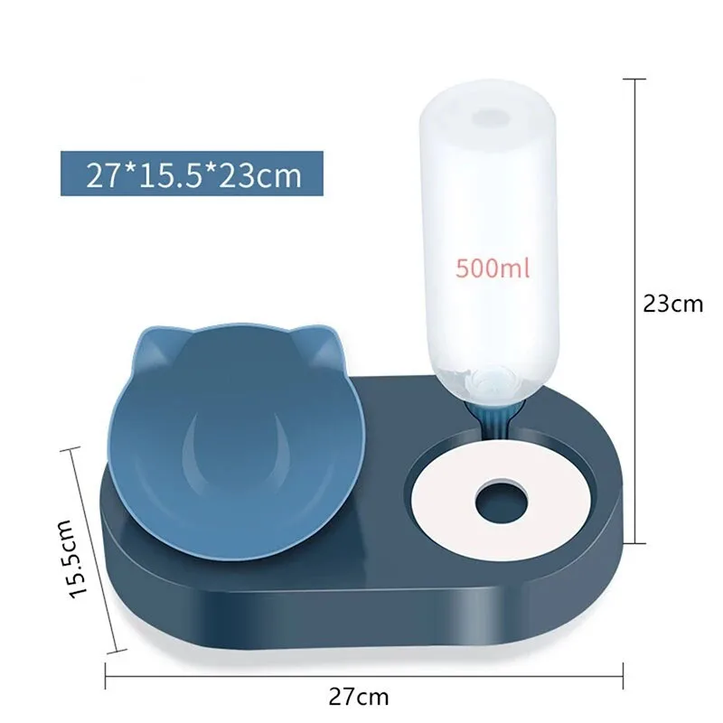 

Pet Bowl For Cat Automatic Cats Bowl Water Dispenser Pet Bowls Drinker With Drinking Stand Kitty Feeder Waterer Cat Accessories