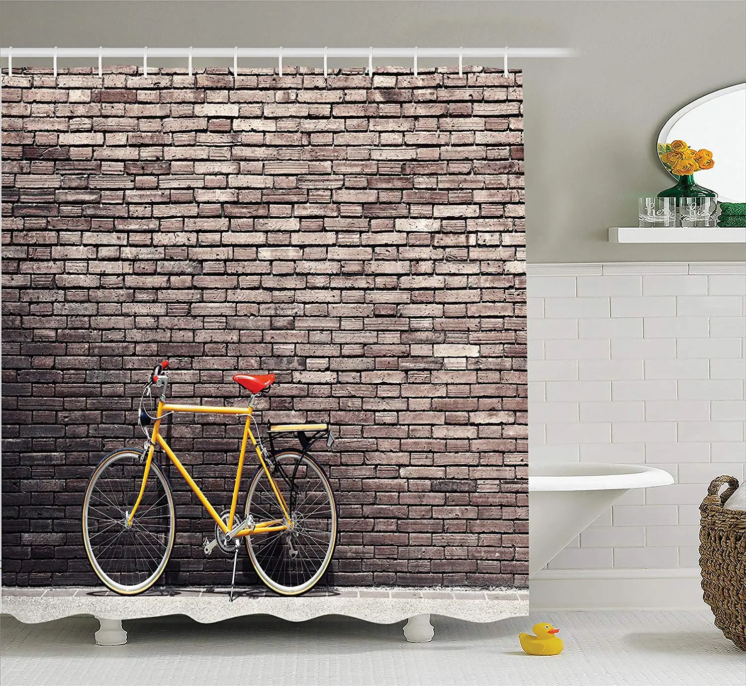 Декоративный велосипед душ Шторы комплект прошлом эстетическое дорожный наклон