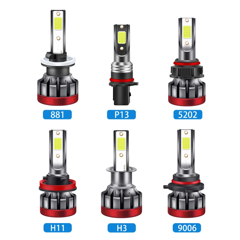 

2pcs 30W Ice Blue 3000LM Car Haedlight H8 LED H8 H11 HB3 880 881 5202 9005 9006 P13W 8000K Auto Fog Light 12V LED Bulb Wholesale