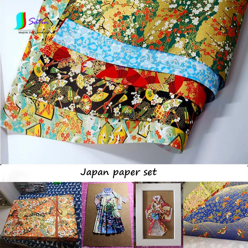 Подарочная упаковка поделки японские золотые линии цветочный бумажный кран