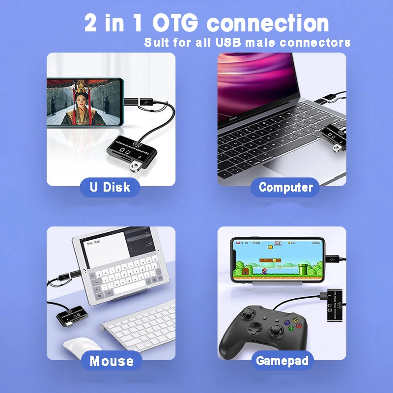 5 в 1 Многофункциональный кардридер для телефона Micro & Type C USB 3 0 OTG - купить по