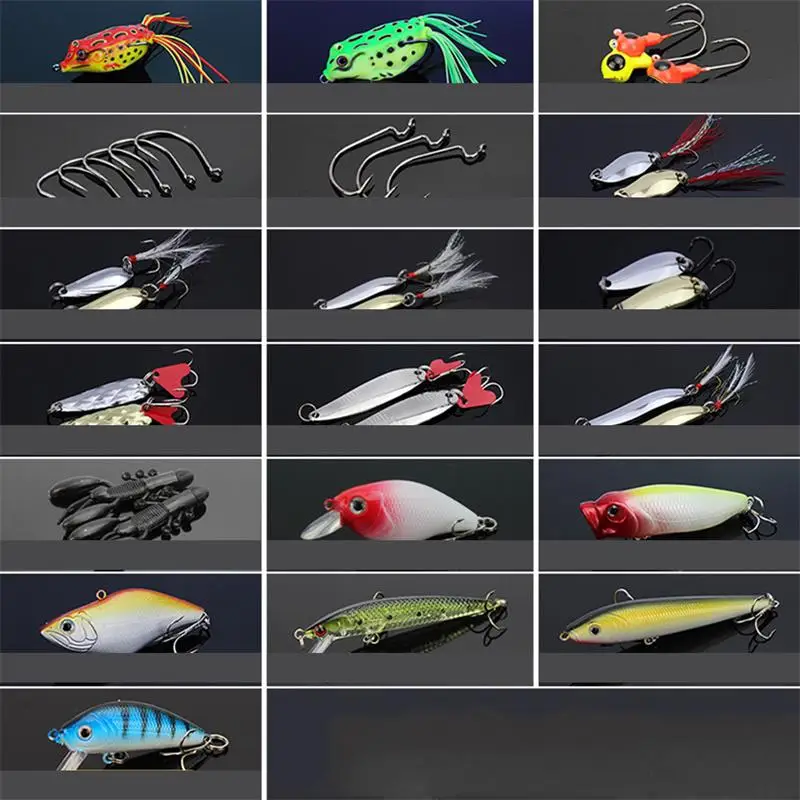 

HiMISS 141Pcs Lures Multifunctional All Swimming Layers False Baits for Sea Fishing and Fresh Water Full Swimming Layer Bait