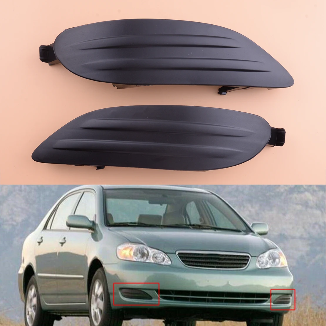 

5212802200 5212702170 1 пара, передний левый и правый бампер для Toyota Corolla 2005 2006 2007 2008