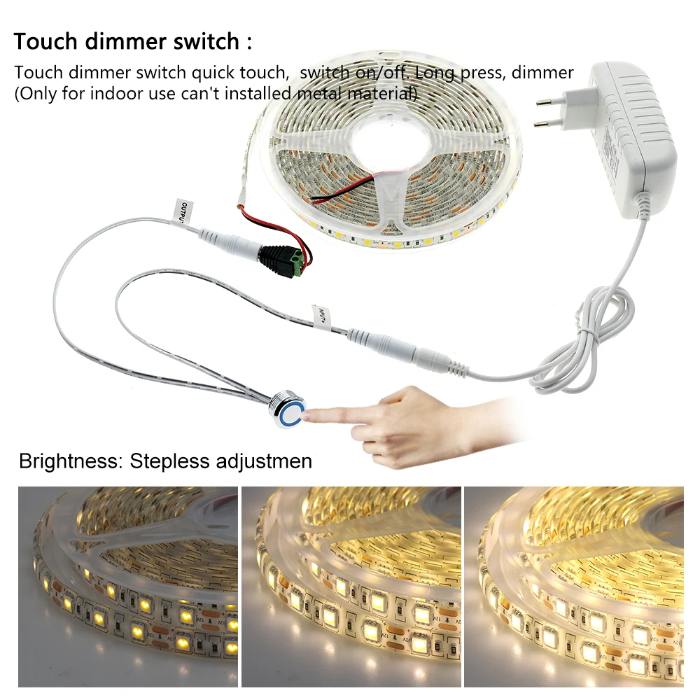 Pir Motion/бесступенчатый сенсорный диммер СВЕТОДИОДНЫЙ светильник 5050 светодиодный