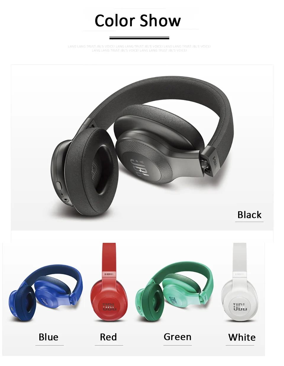 Оригинальные JBL E55BT беспроводные Bluetooth наушники портативные складные наушники супер бас наушники AUX в HiFi Спортивная гарнитура с микрофоном