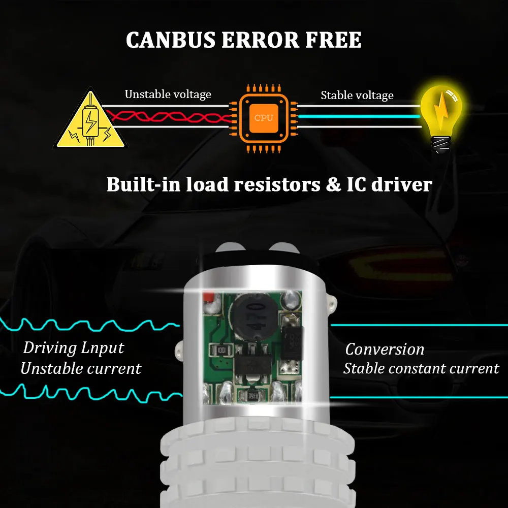 Белый CAN bus 1157 P21/5 Вт BAY15D LED для 2015 up Jeep Renegade светодиодные дневные ходовые огни DRL
