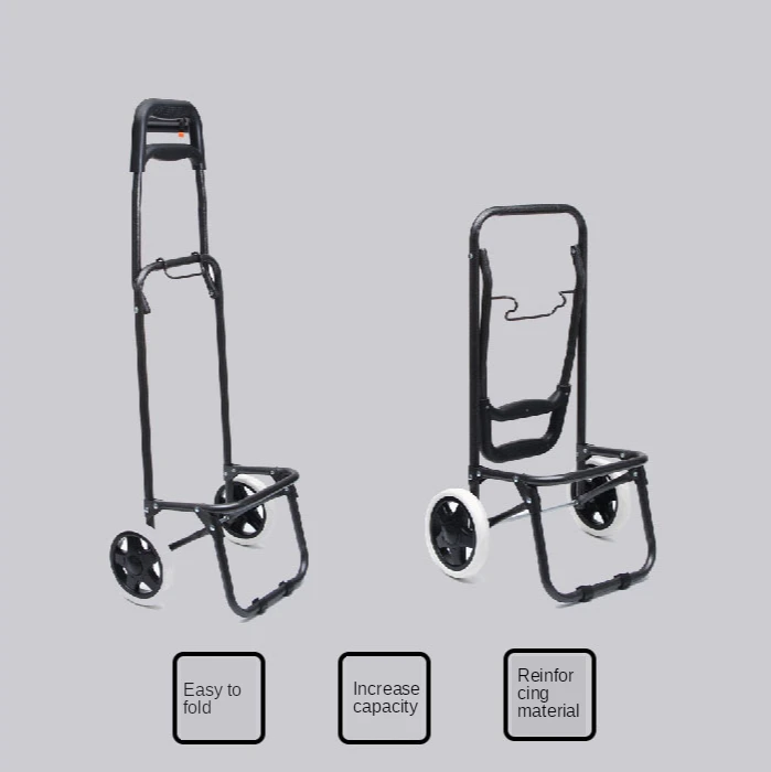 Портативная Тележка для покупок на колесах Складная хозяйственная сумка корзина