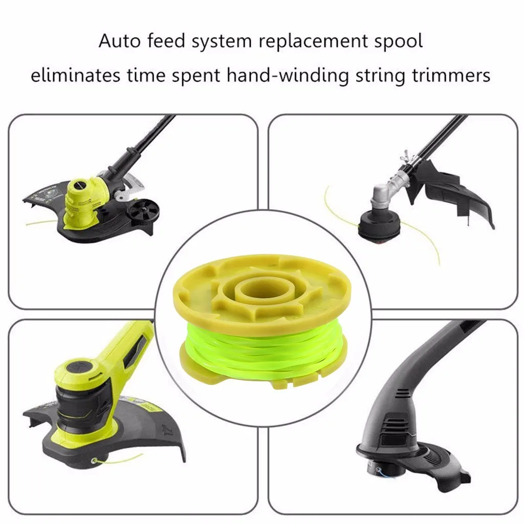 Сменная катушка для Ryobi One PLUS + AC80RL3 скрученная линия 0 08 дюйма 11 футов 4 шт.