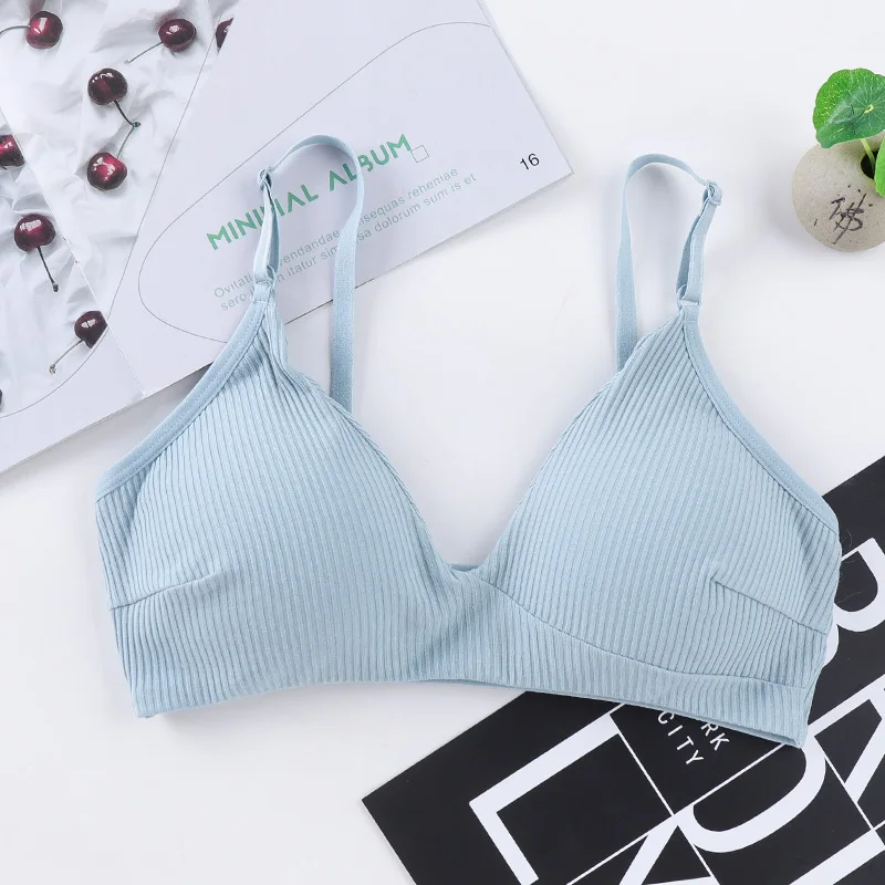 

Wire Free Push Up Bras For Women Seamless Underwear Wireless Bra Padded Intimates Cotton Brassiere Bralette Sexy Lingerie