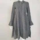 Женское весенне-летнее платье в горошек, свободное, ТРАПЕЦИЕВИДНОЕ, повседневное, по низкой цене