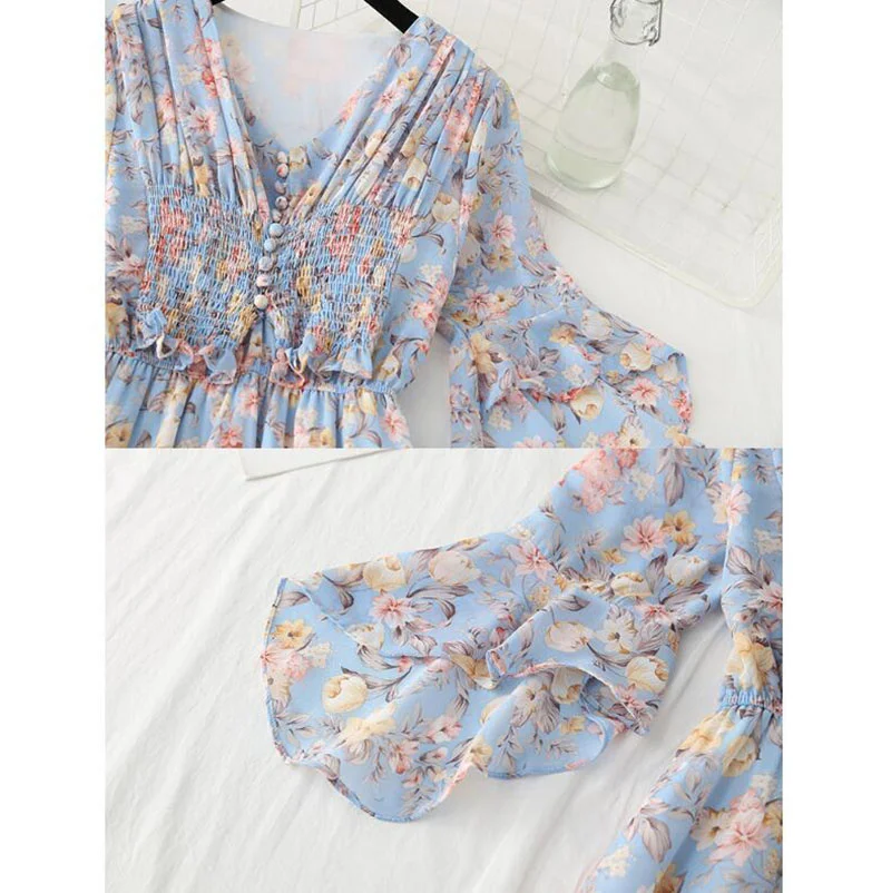 

New Women's Summer Dress for Women High-belly Long of Style v Light Beach