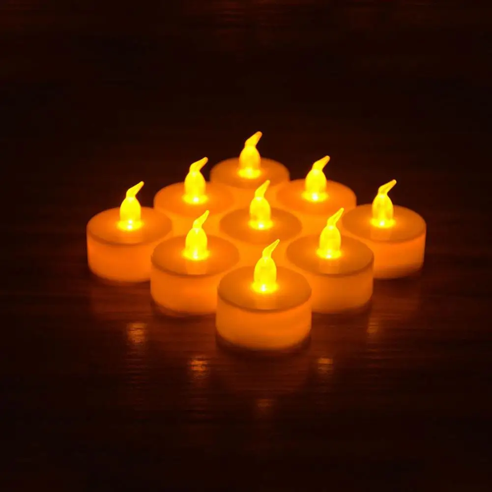 Светодиодный свечи светильник украшение чайной Мерцающая батарея | Дом и сад