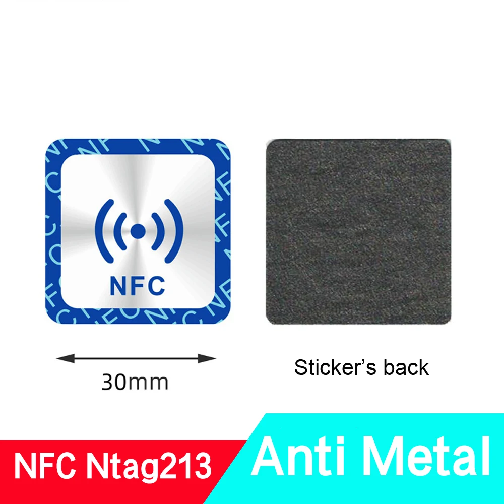 Наклейки Ntag213, 50 шт./13,56 МГц nfc-метки для всех телефонов nfc/доступны для Huawei Share OneHop/антиметаллические наклейки