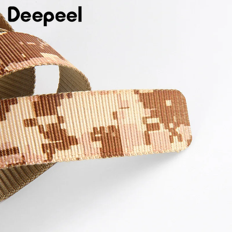 Мужские военные ремни Deepeel 1 шт. 135 x-см серебристая пряжка тактический холщовый