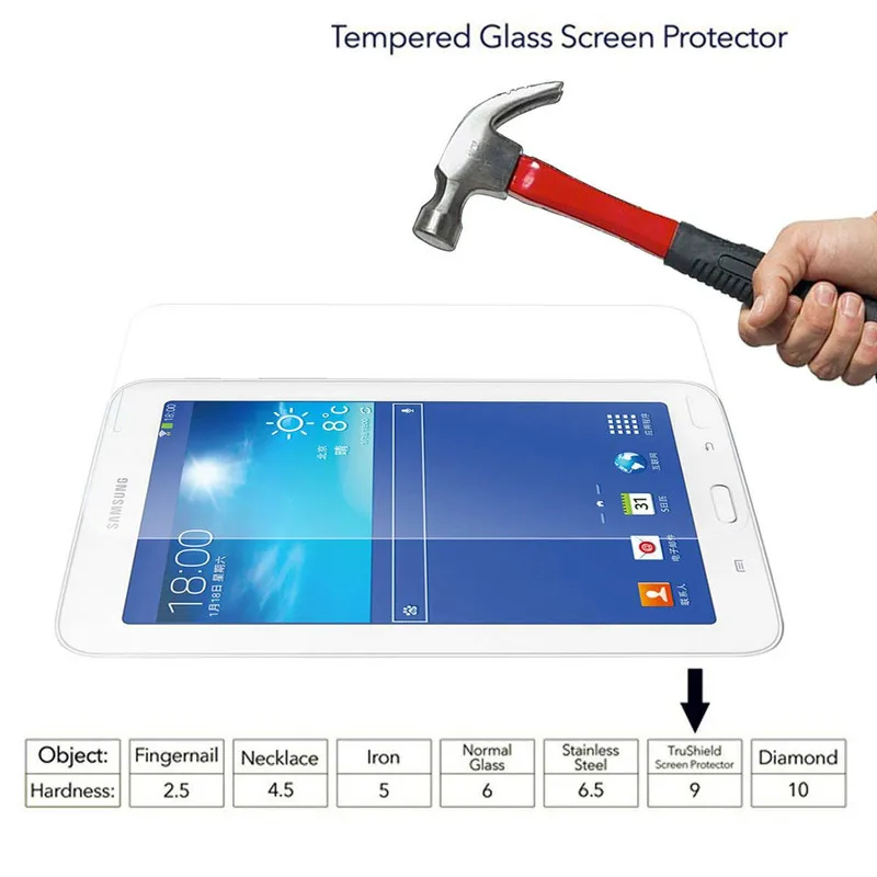 Закаленное стекло для планшета Galaxy Tab 3 lite 7 0 дюйма Защитная пленка экрана Samsung E