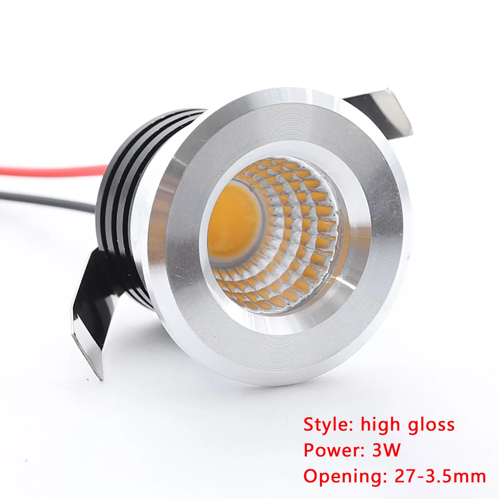 

3w Mini Led 4pcs Recessed Plaster Lamp Ppoint Display Cabinet Lighting Cabinet Dimmable Spot Light Recessed Lights Light