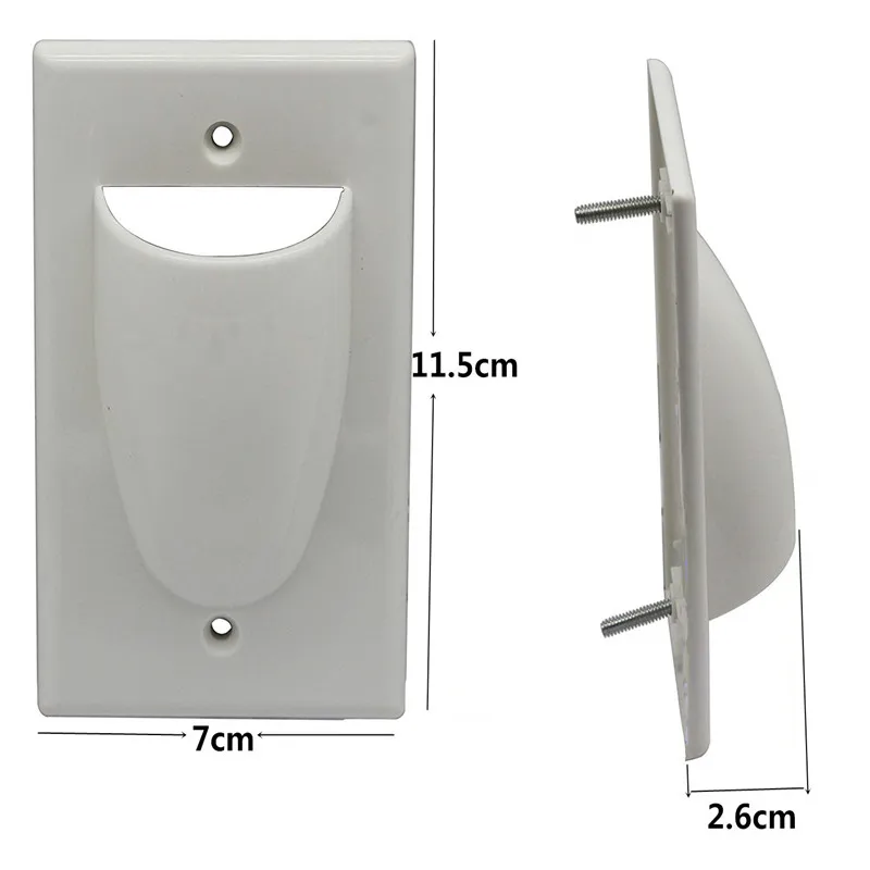 

Панель американского типа 70*115 мм Пыленепроницаемая настенная панель распределительная коробка американского типа сквозная настенная кор...