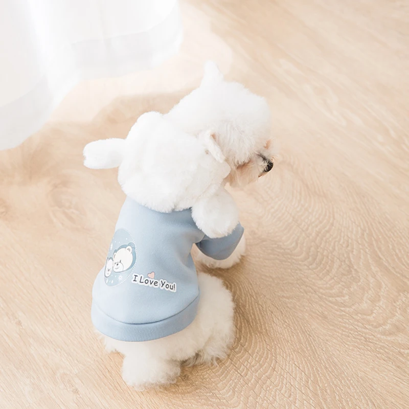 Симпатичная желтая синяя картонная толстовка одежда для домашних животных кошек