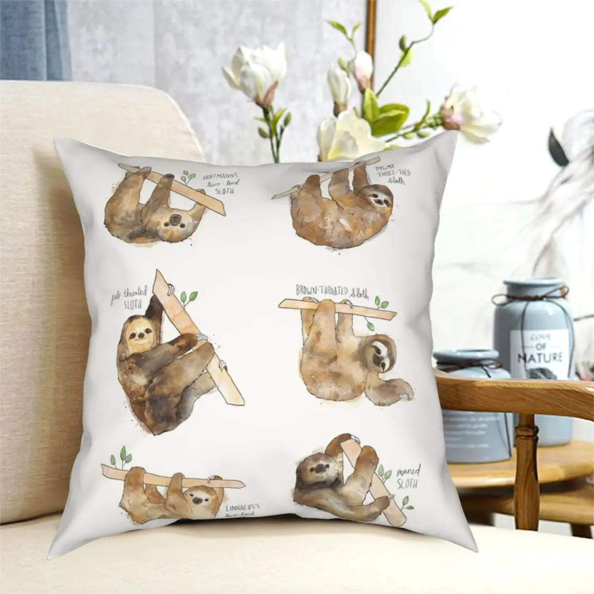 

Чехол для подушки Ленивец из полиэстера креативный декоративный чехол для подушки для комнаты наволочка для подушки